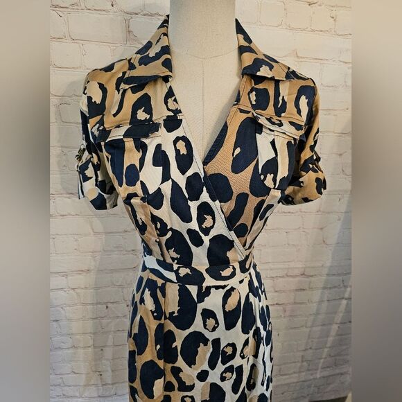 Diane Von Furstenberg DVF Vintage Samara Animal Print Wrap Dress | Size 2 | EUC - Picture 9 of 10